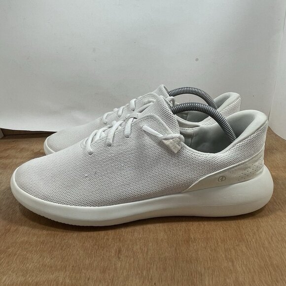 Kizik Madrid Men Size 10.5 Eco Knit Slip On Hand Free Sneakers Shoes White Cream main image 6